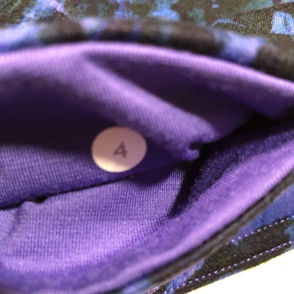 Lululemon Wunder Under Crop Floral Iris Flower - Picture 8 of 8